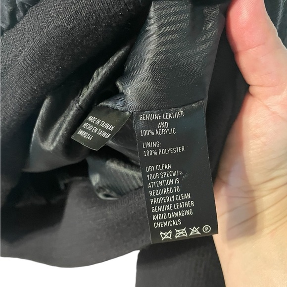 Vtg~ MAXINI Collezione Men’s Suede Leather/Waffle Knit Jacket, Size L, E… - Picture 3 of 6